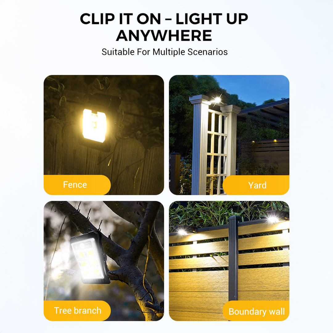 Bright LED glow lights creating safe and secure outdoor lighting conditions