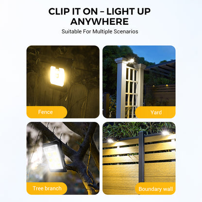 Bright LED glow lights creating safe and secure outdoor lighting conditions